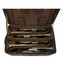 将图片加载到图库查看器,Marcus Bonna Case for 4 Piston Trumpets and Laptop model with Music bag