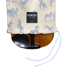 Load image into Gallery viewer, Kokon "Zebra" Jacquard Violin Sleeve Drawstring Closure