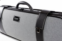 Load image into Gallery viewer, BAM Grey Flannel Hightech Oblong Violin Case