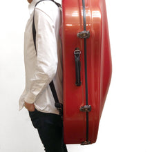 Load image into Gallery viewer, JW-EASTMAN Carbon Fiber Cello Case 3.2 /IrrRed/Gold
