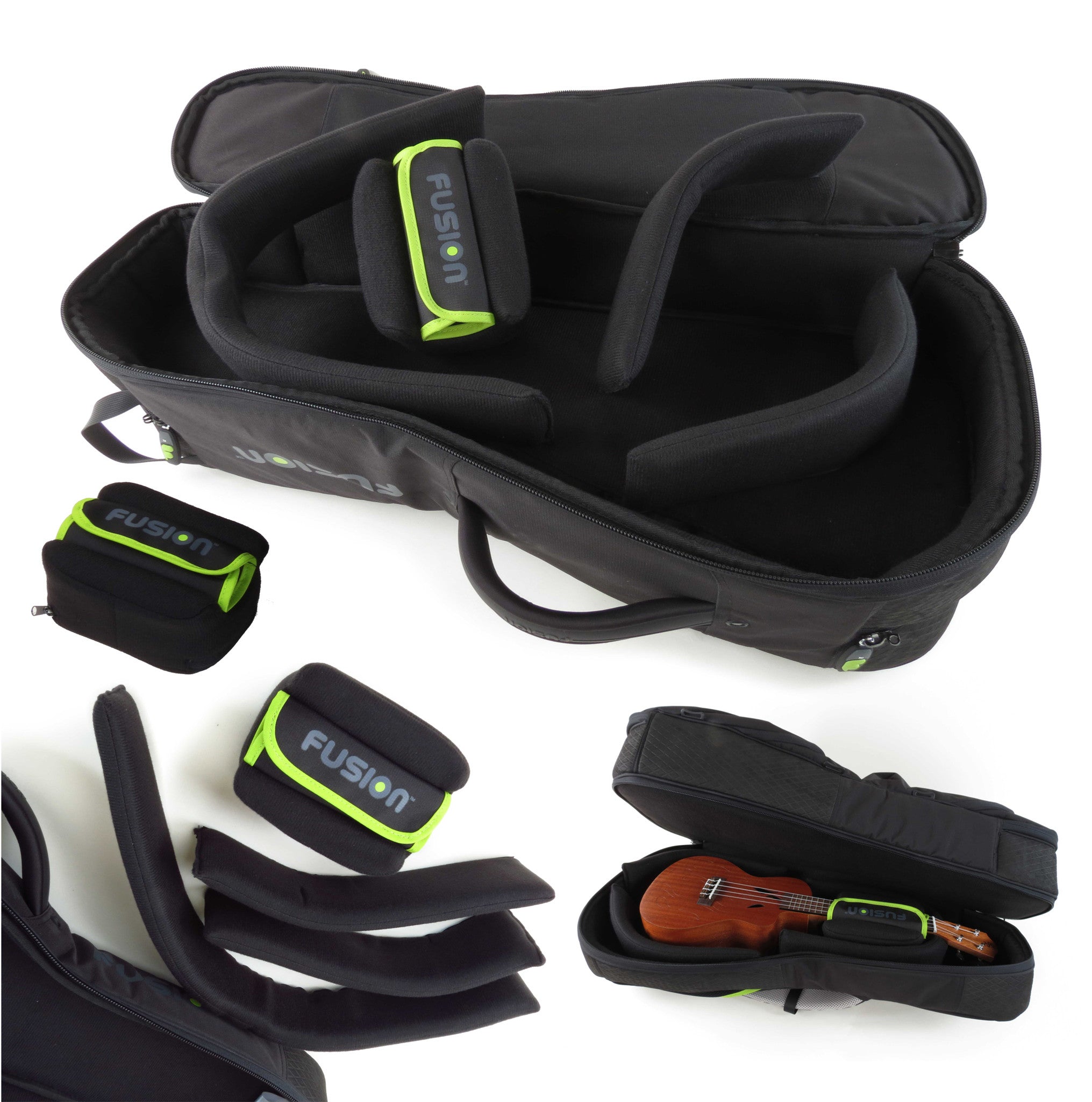 Double Bass Fusion Urban Gig Bag Double Electric Guitar Bag Double